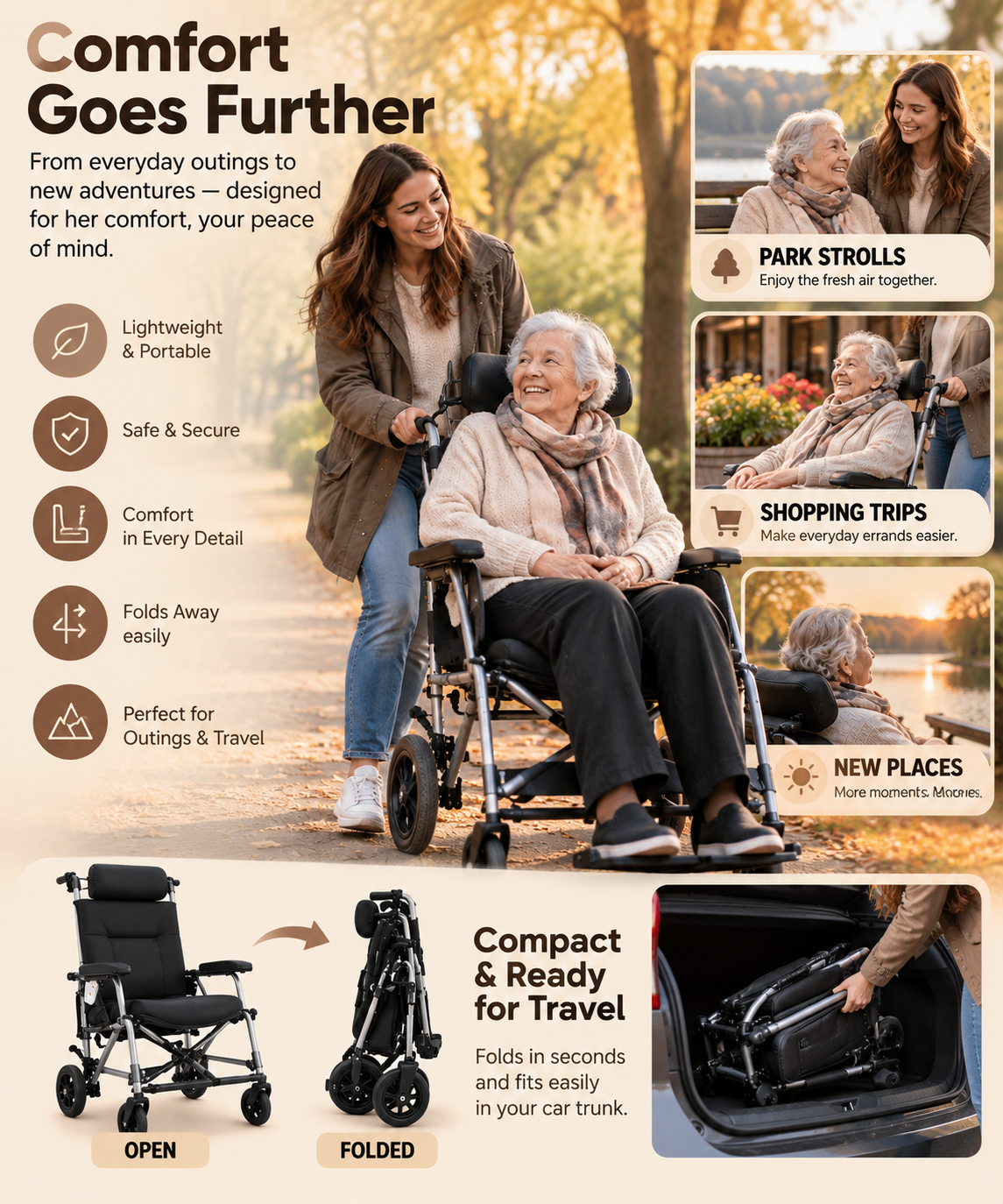 RoamRest transport chair